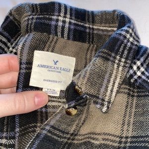 Green American eagle flannel